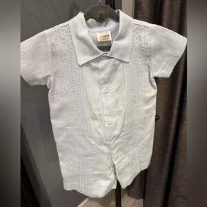 Linen Light Blue Kids one piece